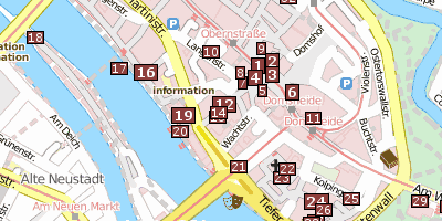 Stadtplan Böttcherstraße Bremen