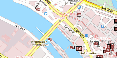 Stadtplan Schlachte Bremen