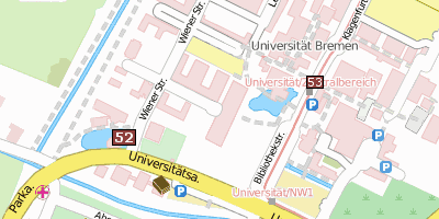 Stadtplan Universum Science Center Bremen Bremen
