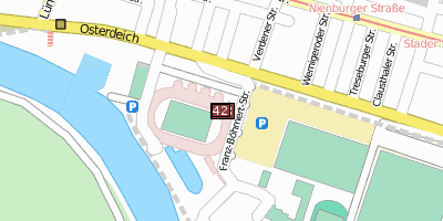Stadtplan Weserstadion Bremen